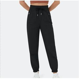 Halara Black High Rise Jogger Sweatpants Small NWT 100% Cotton